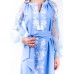 Embroidered Boho Dress "Blue Story"